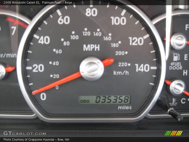 Platinum Pearl / Beige 2008 Mitsubishi Galant ES
