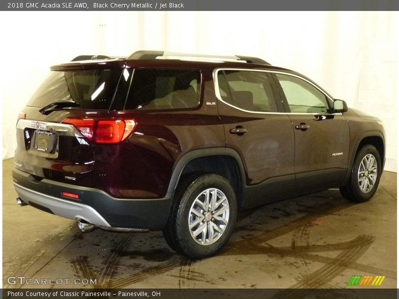 Black Cherry Metallic / Jet Black 2018 GMC Acadia SLE AWD