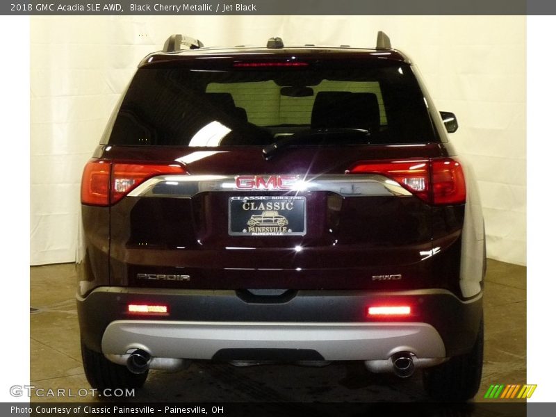 Black Cherry Metallic / Jet Black 2018 GMC Acadia SLE AWD