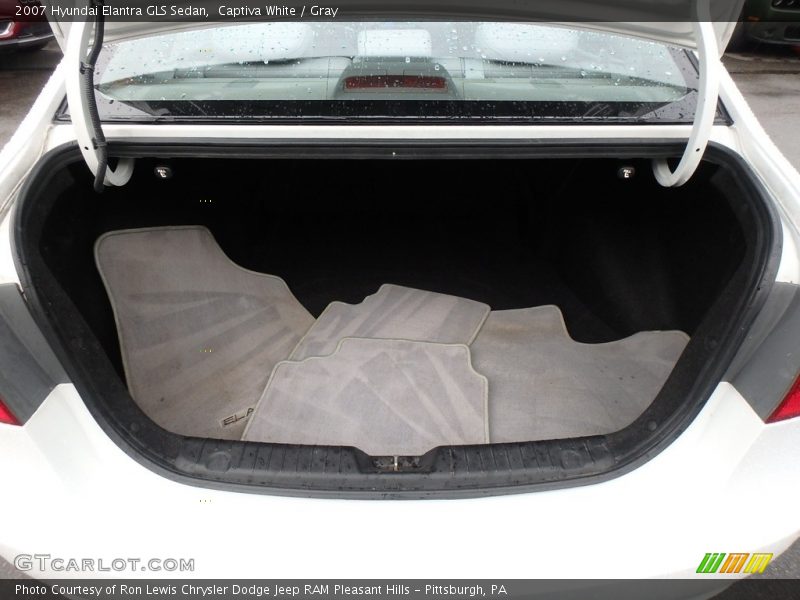 Captiva White / Gray 2007 Hyundai Elantra GLS Sedan