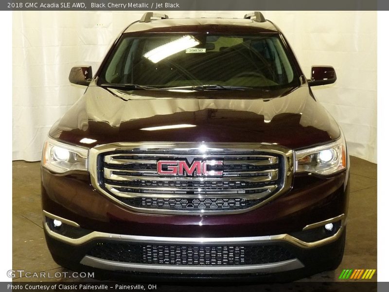Black Cherry Metallic / Jet Black 2018 GMC Acadia SLE AWD