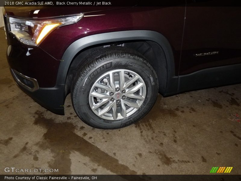 Black Cherry Metallic / Jet Black 2018 GMC Acadia SLE AWD