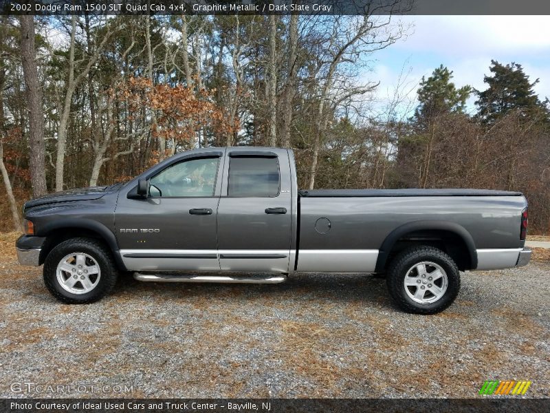 Graphite Metallic / Dark Slate Gray 2002 Dodge Ram 1500 SLT Quad Cab 4x4