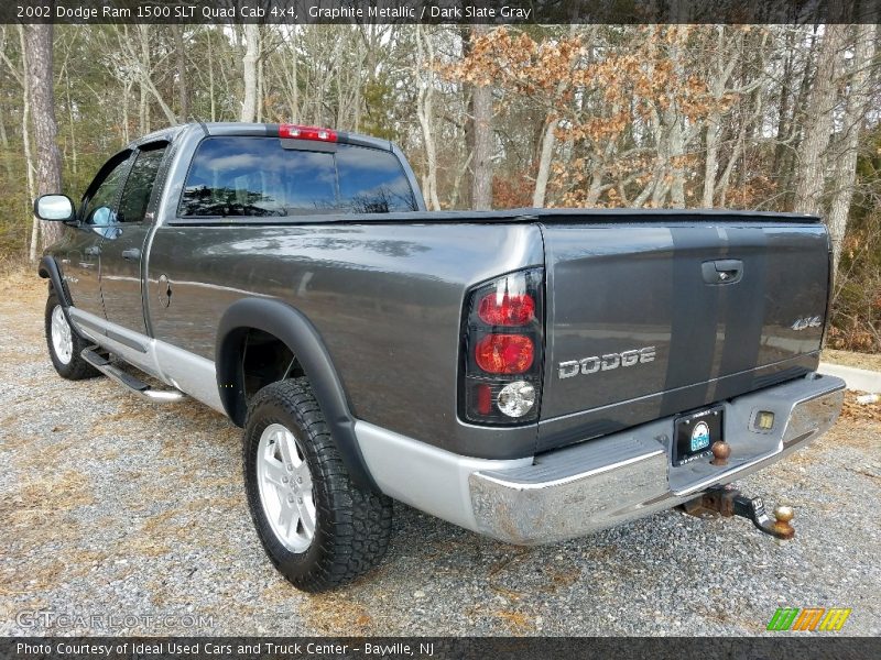Graphite Metallic / Dark Slate Gray 2002 Dodge Ram 1500 SLT Quad Cab 4x4