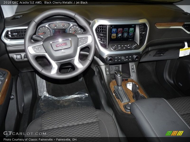 Black Cherry Metallic / Jet Black 2018 GMC Acadia SLE AWD