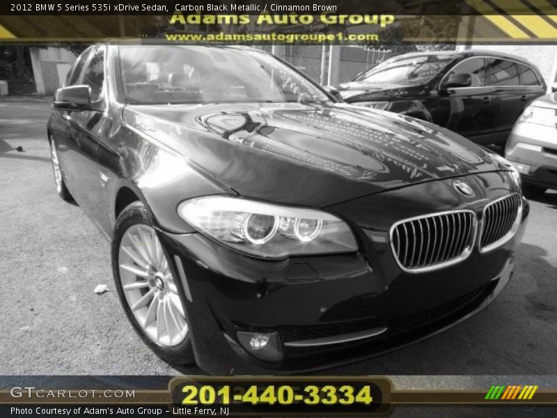 Carbon Black Metallic / Cinnamon Brown 2012 BMW 5 Series 535i xDrive Sedan
