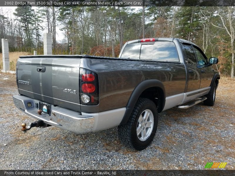 Graphite Metallic / Dark Slate Gray 2002 Dodge Ram 1500 SLT Quad Cab 4x4