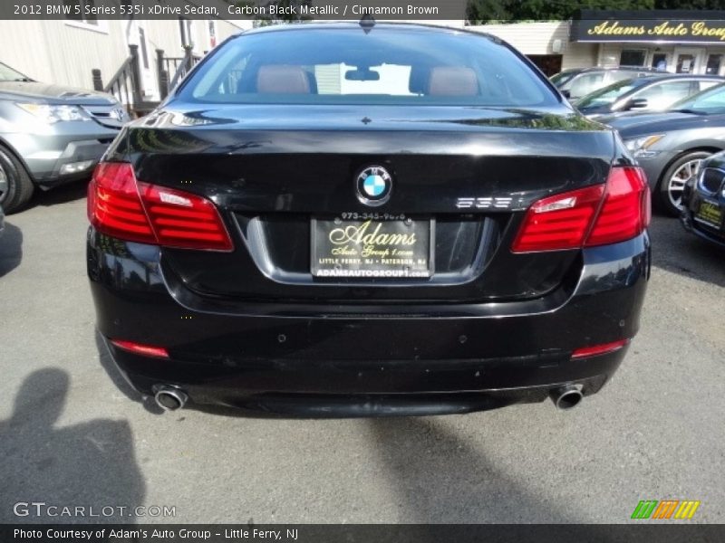 Carbon Black Metallic / Cinnamon Brown 2012 BMW 5 Series 535i xDrive Sedan
