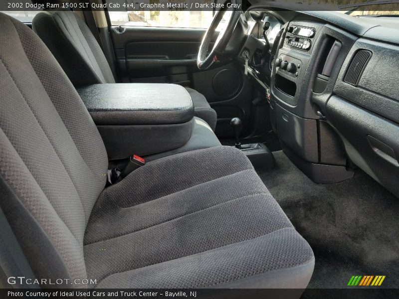 Graphite Metallic / Dark Slate Gray 2002 Dodge Ram 1500 SLT Quad Cab 4x4
