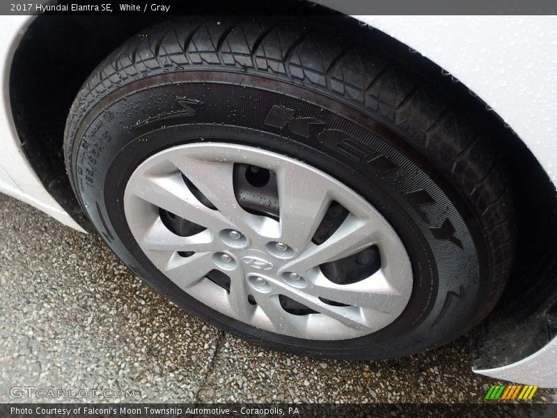 White / Gray 2017 Hyundai Elantra SE