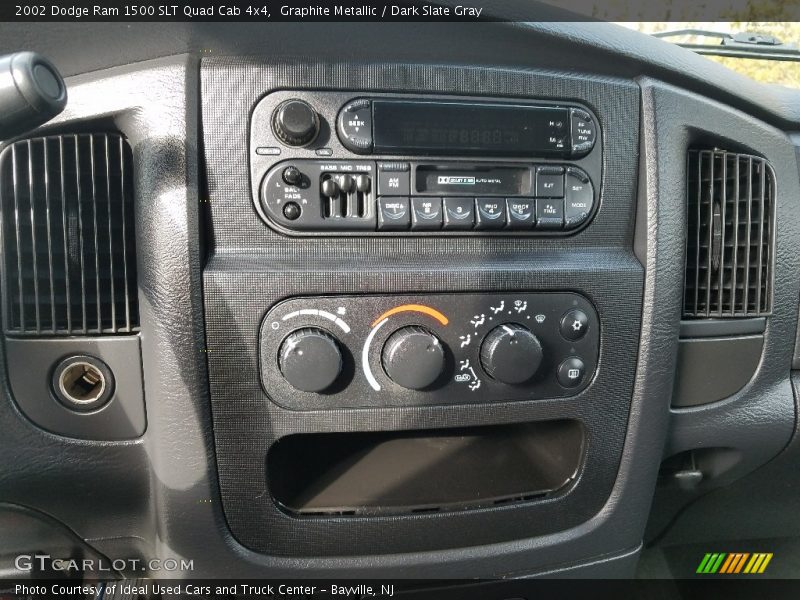 Graphite Metallic / Dark Slate Gray 2002 Dodge Ram 1500 SLT Quad Cab 4x4