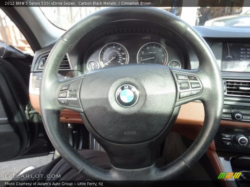 Carbon Black Metallic / Cinnamon Brown 2012 BMW 5 Series 535i xDrive Sedan