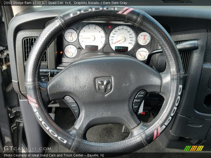 Graphite Metallic / Dark Slate Gray 2002 Dodge Ram 1500 SLT Quad Cab 4x4