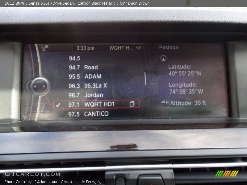 Carbon Black Metallic / Cinnamon Brown 2012 BMW 5 Series 535i xDrive Sedan