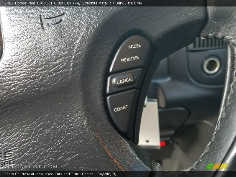 Graphite Metallic / Dark Slate Gray 2002 Dodge Ram 1500 SLT Quad Cab 4x4
