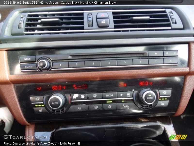 Carbon Black Metallic / Cinnamon Brown 2012 BMW 5 Series 535i xDrive Sedan