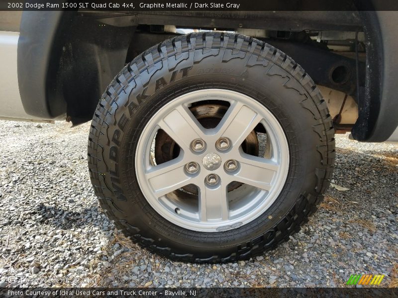 Graphite Metallic / Dark Slate Gray 2002 Dodge Ram 1500 SLT Quad Cab 4x4