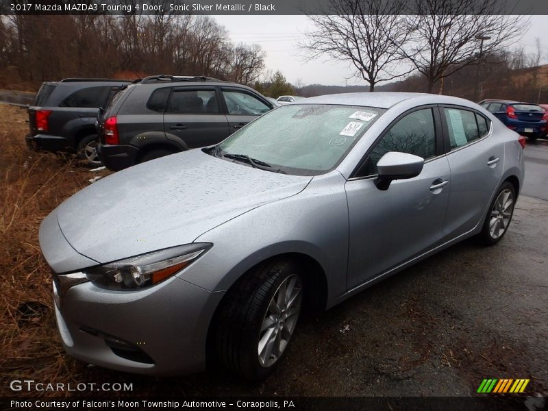 Sonic Silver Metallic / Black 2017 Mazda MAZDA3 Touring 4 Door