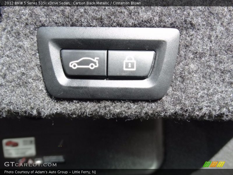 Carbon Black Metallic / Cinnamon Brown 2012 BMW 5 Series 535i xDrive Sedan
