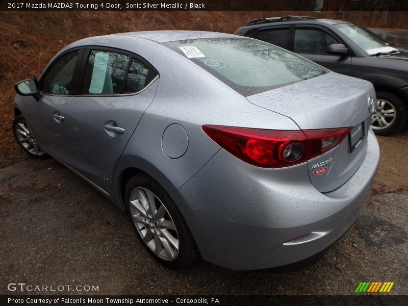 Sonic Silver Metallic / Black 2017 Mazda MAZDA3 Touring 4 Door