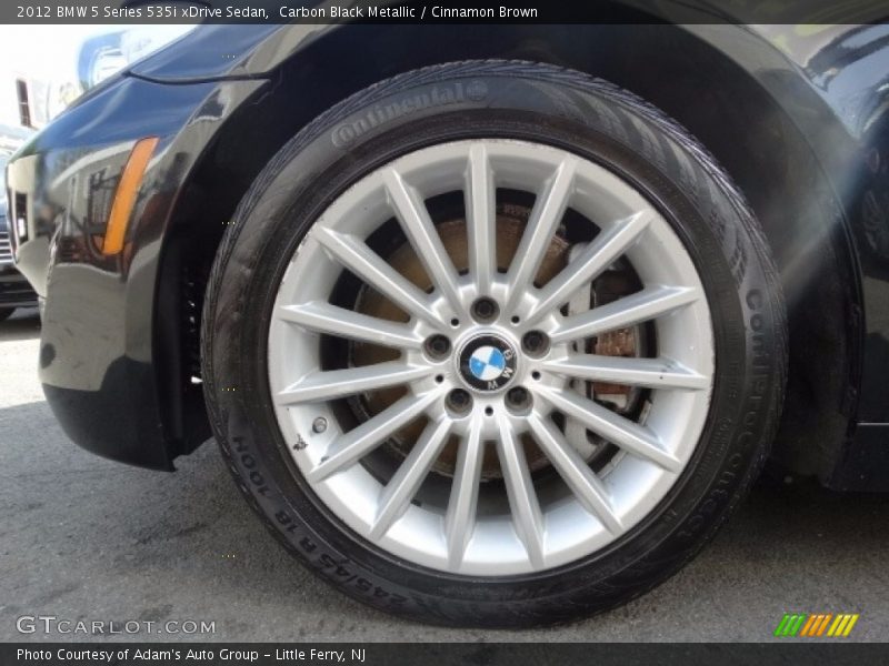 Carbon Black Metallic / Cinnamon Brown 2012 BMW 5 Series 535i xDrive Sedan