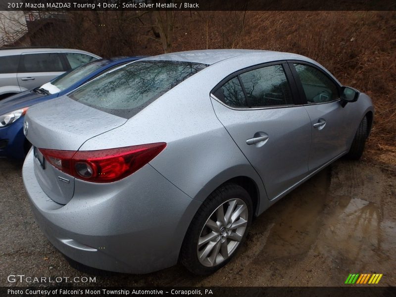 Sonic Silver Metallic / Black 2017 Mazda MAZDA3 Touring 4 Door
