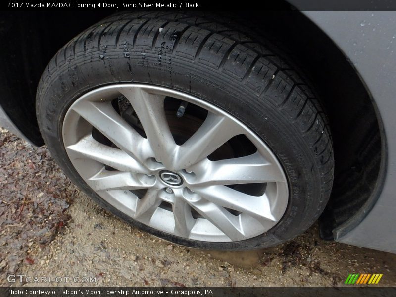 Sonic Silver Metallic / Black 2017 Mazda MAZDA3 Touring 4 Door