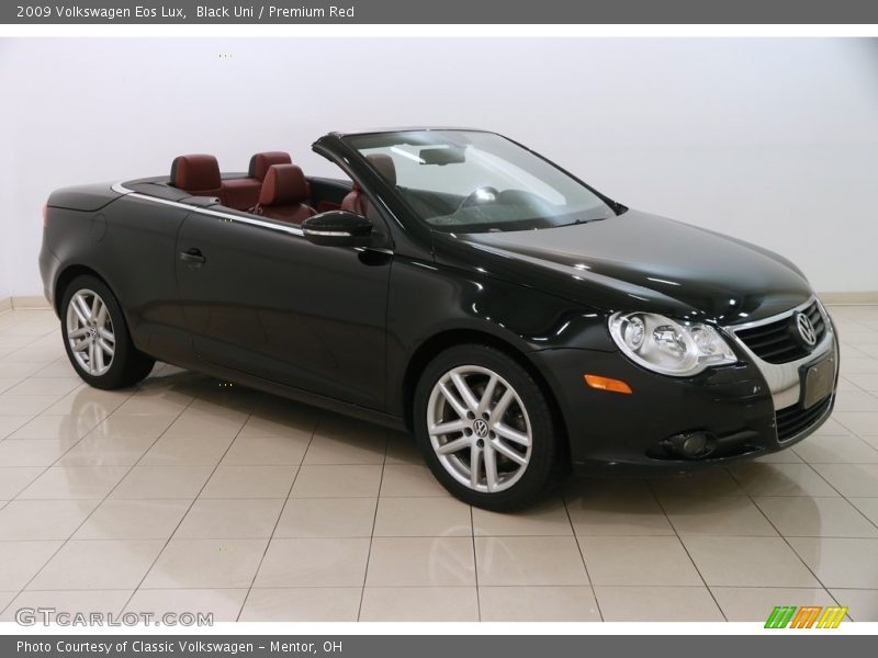 Black Uni / Premium Red 2009 Volkswagen Eos Lux