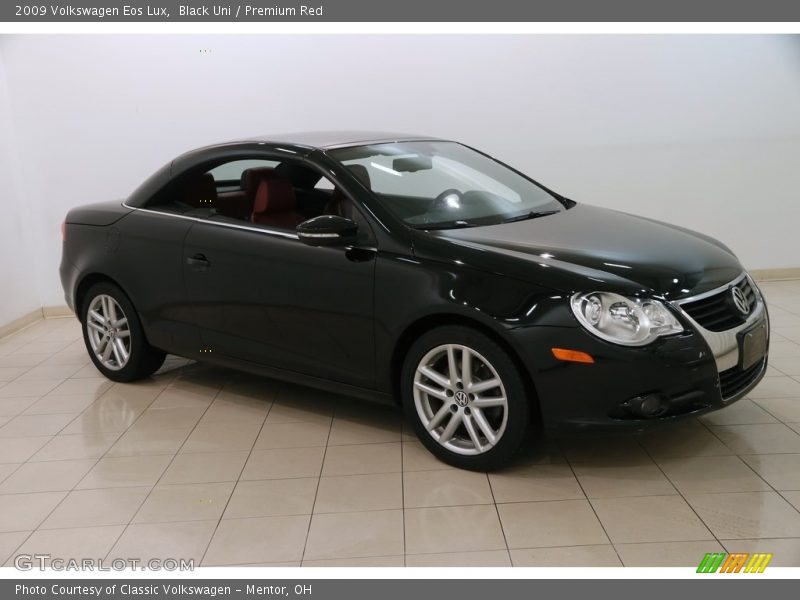 Black Uni / Premium Red 2009 Volkswagen Eos Lux