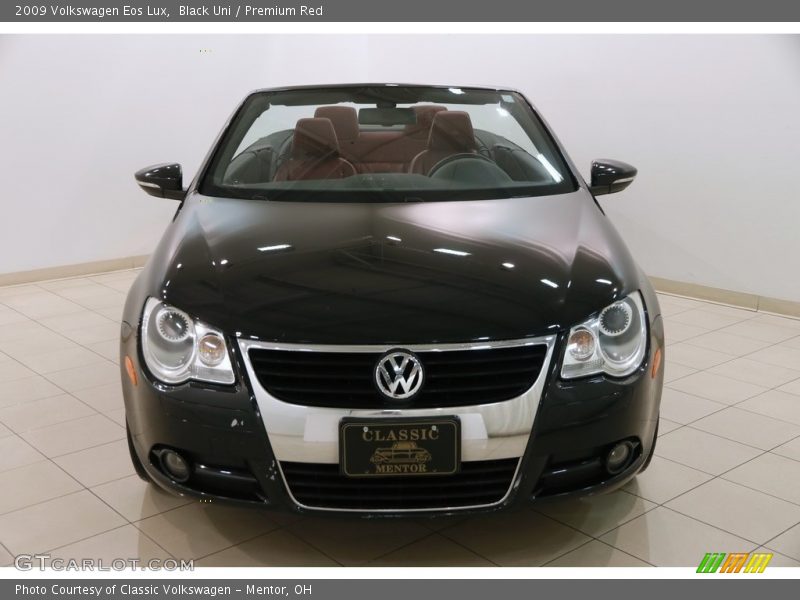 Black Uni / Premium Red 2009 Volkswagen Eos Lux