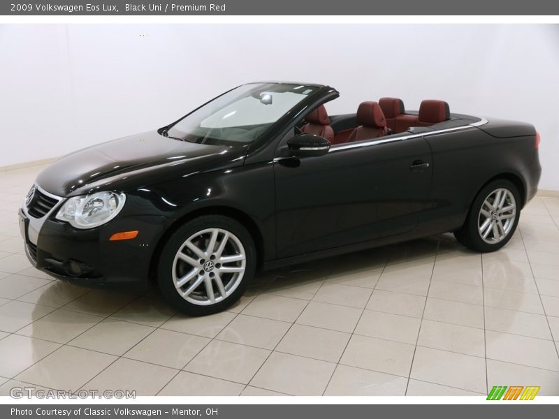 Black Uni / Premium Red 2009 Volkswagen Eos Lux
