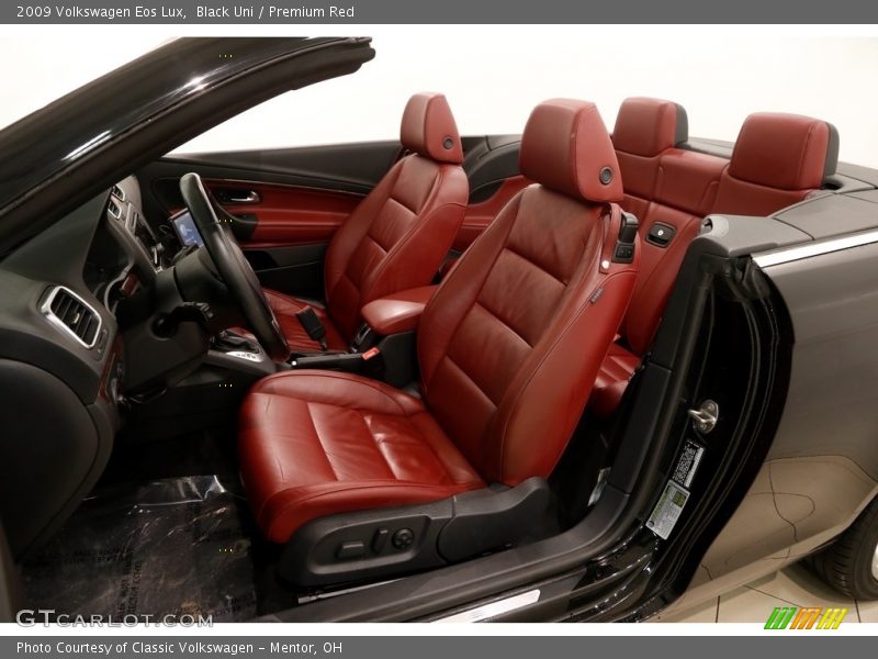 Black Uni / Premium Red 2009 Volkswagen Eos Lux