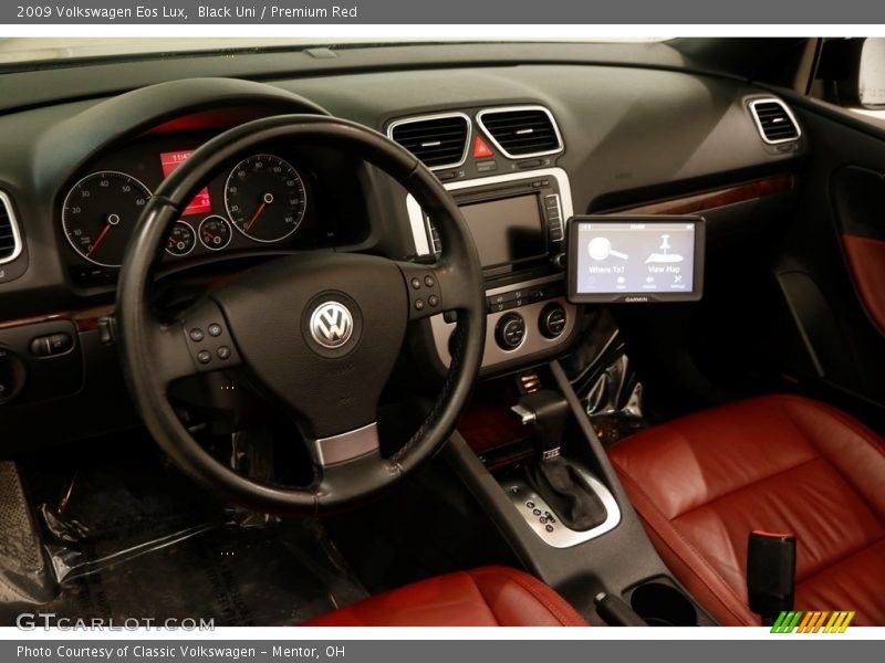 Black Uni / Premium Red 2009 Volkswagen Eos Lux