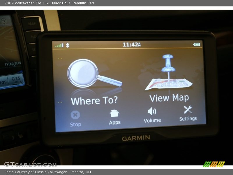 Black Uni / Premium Red 2009 Volkswagen Eos Lux