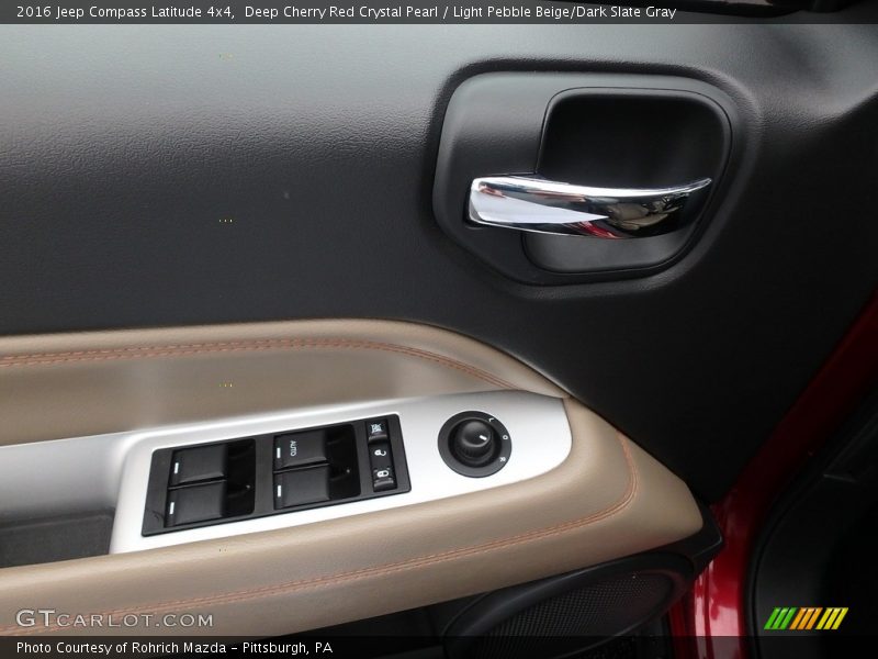 Deep Cherry Red Crystal Pearl / Light Pebble Beige/Dark Slate Gray 2016 Jeep Compass Latitude 4x4