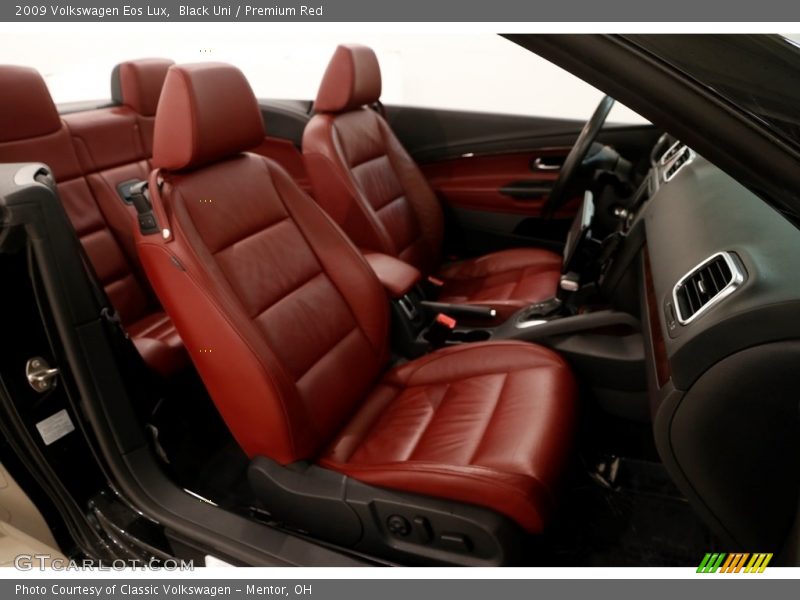 Black Uni / Premium Red 2009 Volkswagen Eos Lux