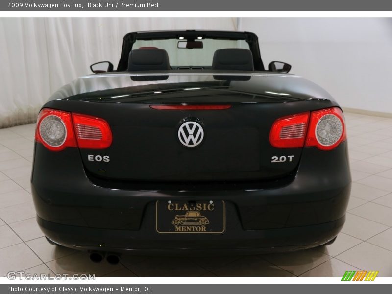 Black Uni / Premium Red 2009 Volkswagen Eos Lux