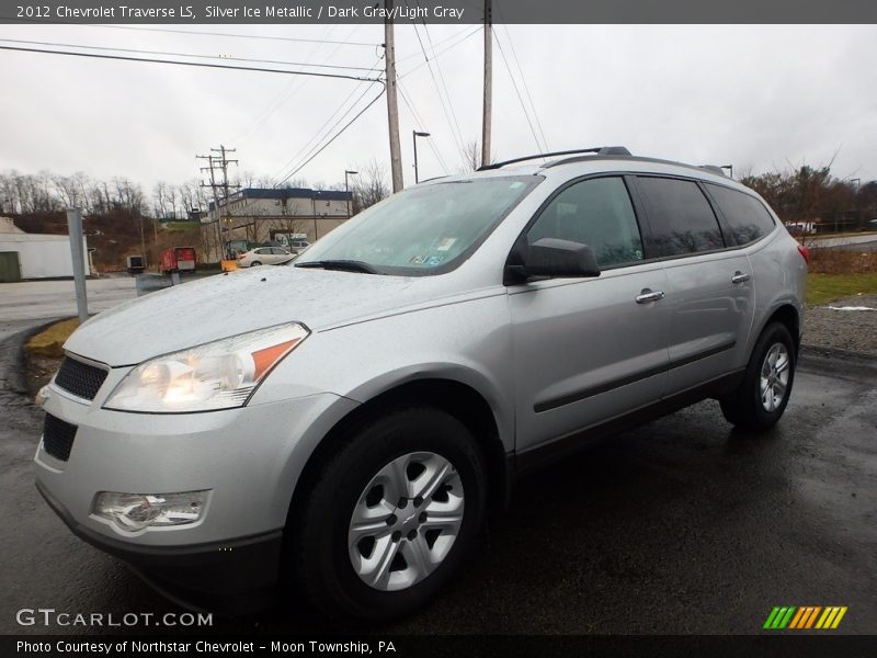 Silver Ice Metallic / Dark Gray/Light Gray 2012 Chevrolet Traverse LS