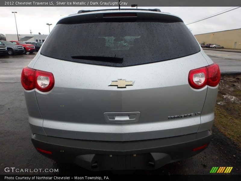 Silver Ice Metallic / Dark Gray/Light Gray 2012 Chevrolet Traverse LS
