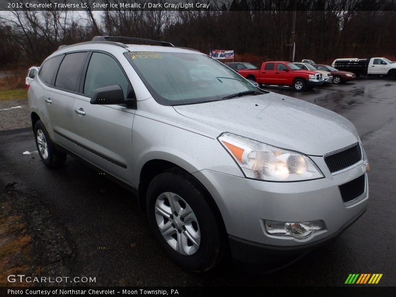 Silver Ice Metallic / Dark Gray/Light Gray 2012 Chevrolet Traverse LS
