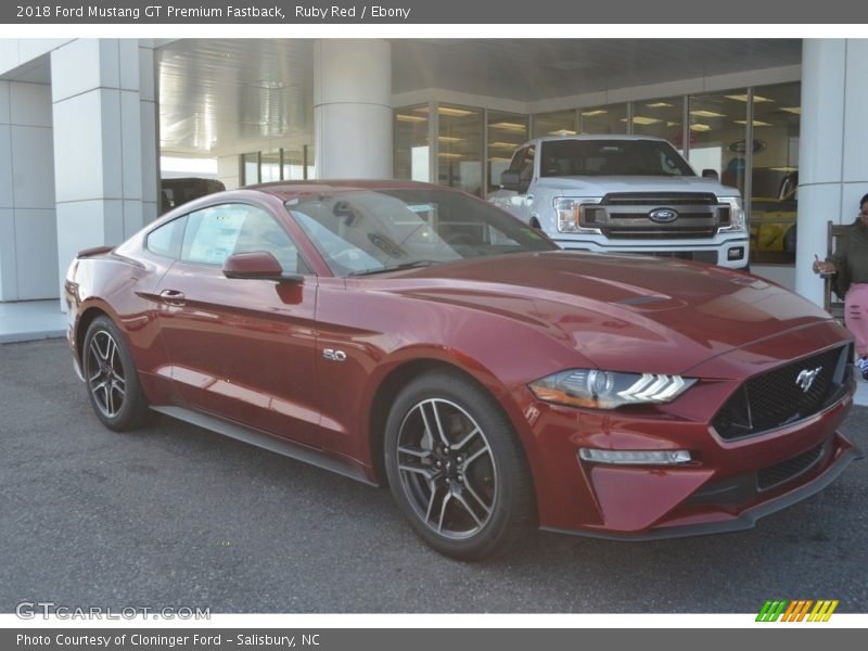 Ruby Red / Ebony 2018 Ford Mustang GT Premium Fastback