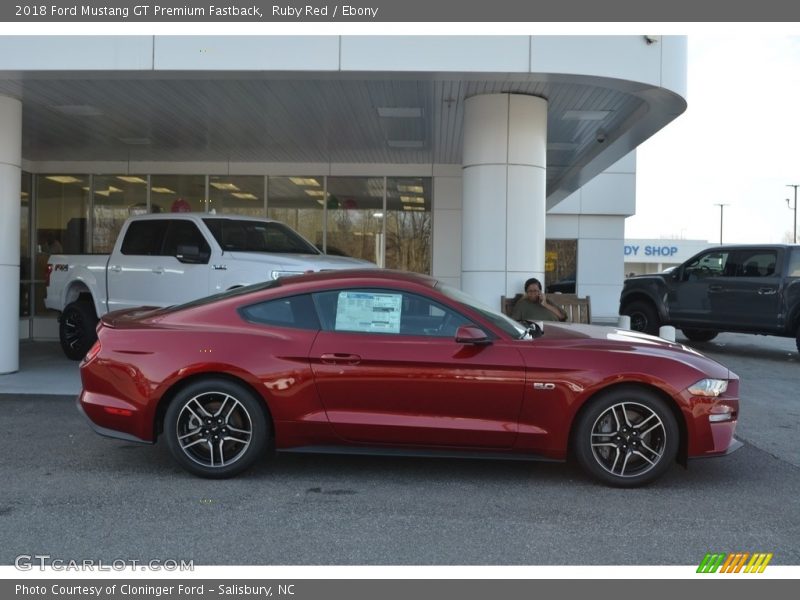 Ruby Red / Ebony 2018 Ford Mustang GT Premium Fastback