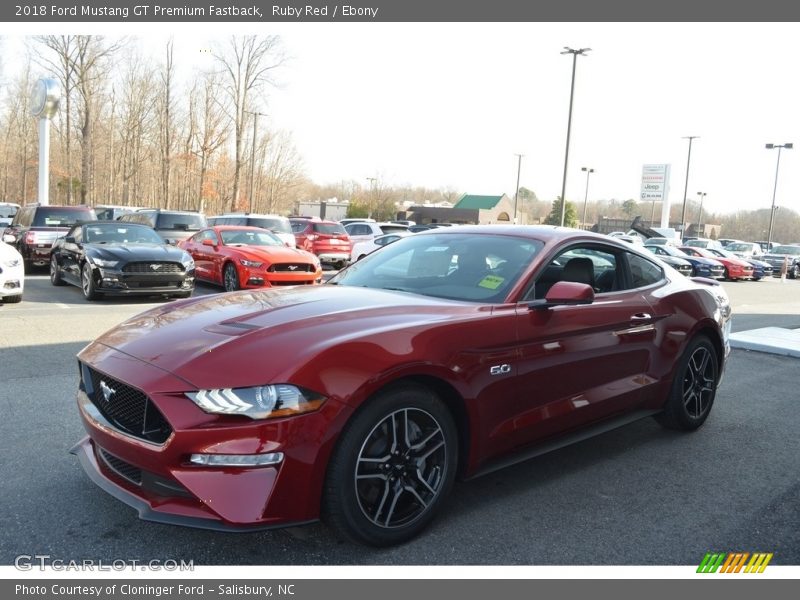 Ruby Red / Ebony 2018 Ford Mustang GT Premium Fastback