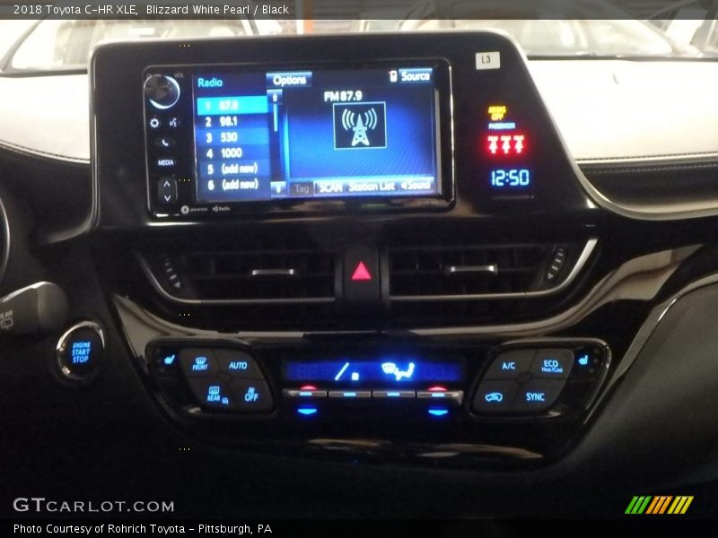 Blizzard White Pearl / Black 2018 Toyota C-HR XLE
