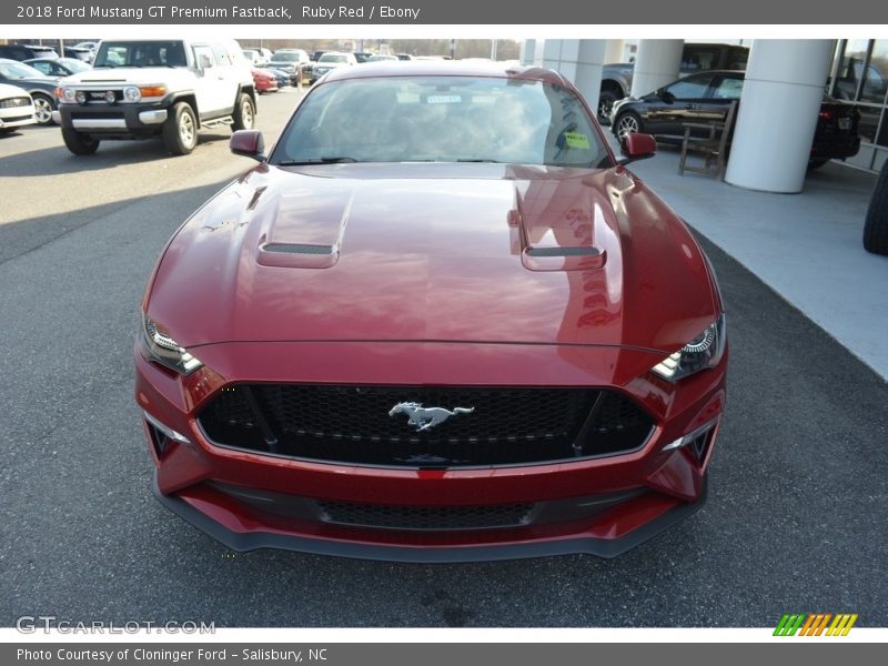 Ruby Red / Ebony 2018 Ford Mustang GT Premium Fastback