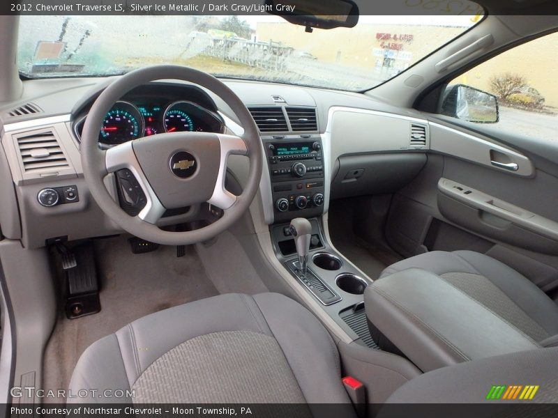 Silver Ice Metallic / Dark Gray/Light Gray 2012 Chevrolet Traverse LS