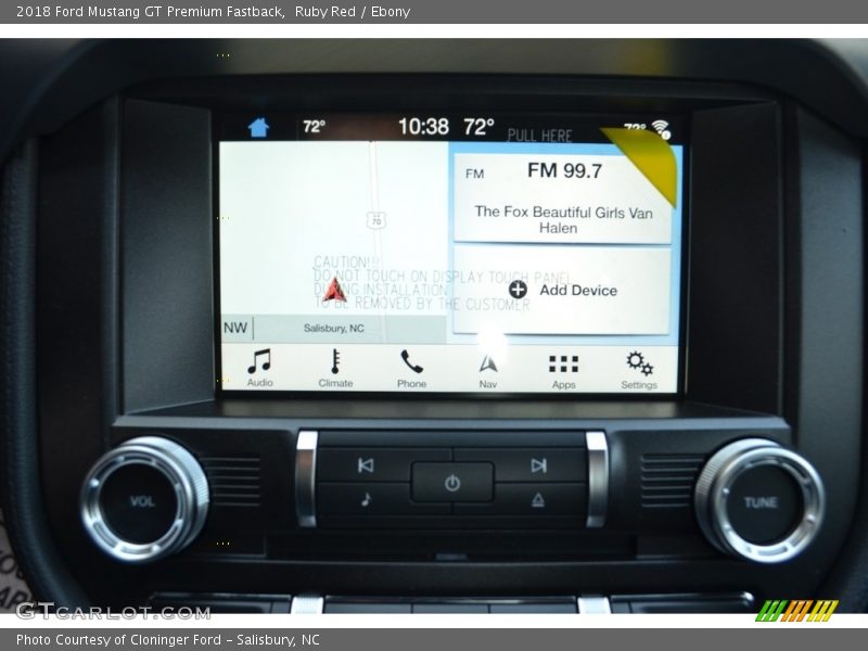 Ruby Red / Ebony 2018 Ford Mustang GT Premium Fastback