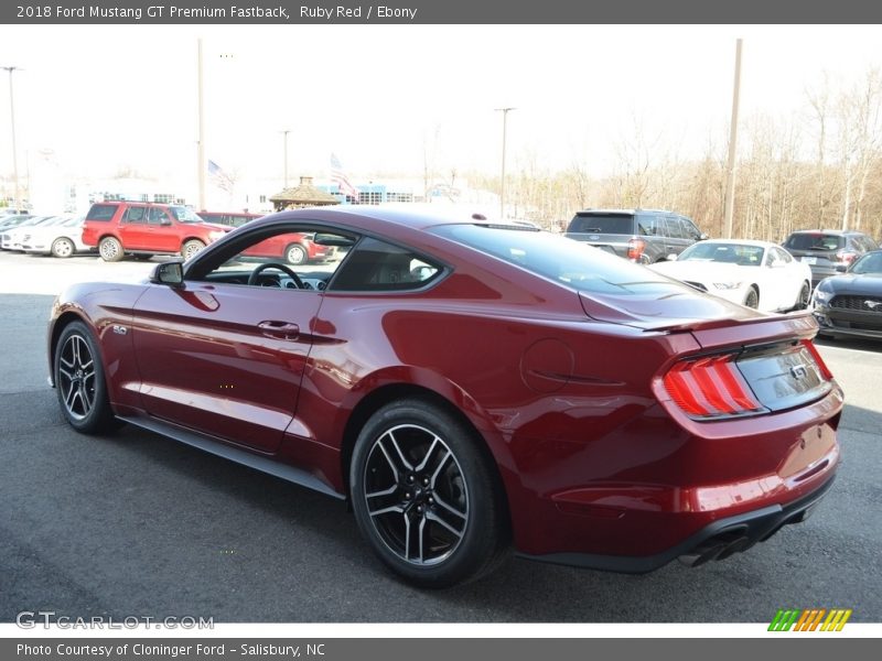 Ruby Red / Ebony 2018 Ford Mustang GT Premium Fastback