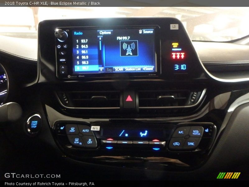Blue Eclipse Metallic / Black 2018 Toyota C-HR XLE