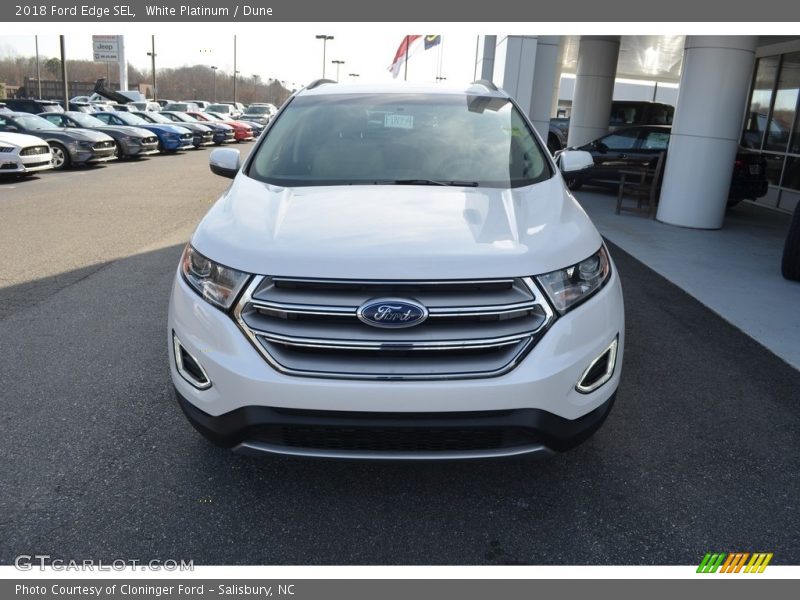 White Platinum / Dune 2018 Ford Edge SEL